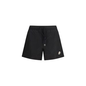 Moncler Black Polyamide Swim Men's Shorts